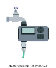 Wasserzähler für den Haushalt. Vektorgrafik.