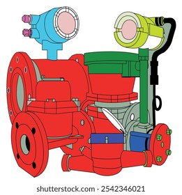 Water meter icon vector illustration template design