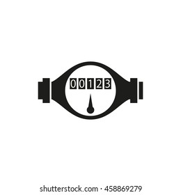 Water Meter Icon, Vector illustration