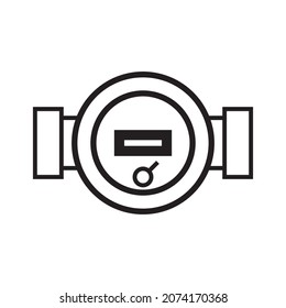 water meter icon vector sign design