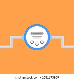 Water meter. Vector illustration.