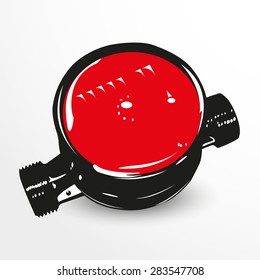 Water meter. Vector illustration. Color view.