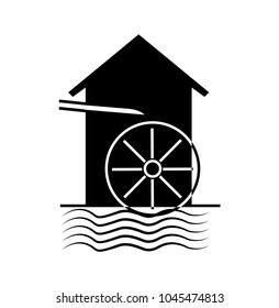 Water Mill silhouette