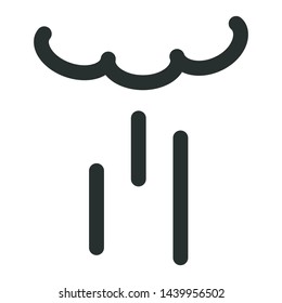 water - minimal line web icon. simple vector illustration. concept for infographic, website or app.