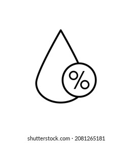 water moisture icon. humidity sing
precipitation icon vector