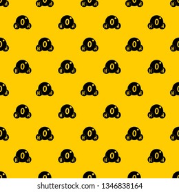 Water molecule pattern seamless vector repeat geometric yellow for any design