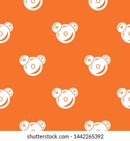 Water molecule pattern vector orange for any web design best