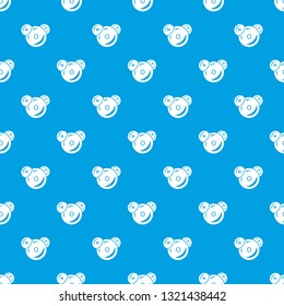 Water molecule pattern vector seamless blue repeat for any use