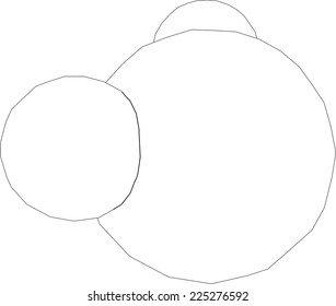 water molecule structure - Shutterstock ID 225276592
