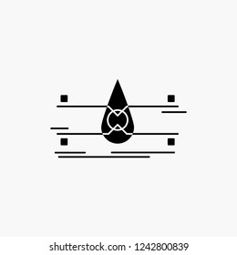 water, Monitoring, Clean, Safety, smart city Glyph Icon. Vector isolated illustration