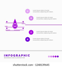 water, Monitoring, Clean, Safety, smart city Infographics Template for Website and Presentation. GLyph Purple icon infographic style vector illustration.