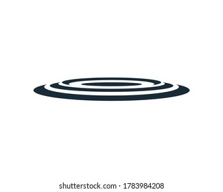 Diseño de la ilustración de la plantilla del logotipo del icono de movimiento de agua