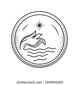 Symbolskizze mit Wassernatur