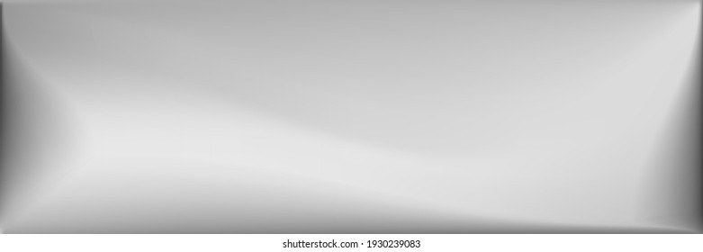 Malla de degradado ondulada natural del agua. Fondo De La Oficina De Aluminio Gris. Malla gradiente ondulada gris. Fondo de líneas horizontales metálicas en blanco y negro. Ilustración Monocromática de Superficie Suave.