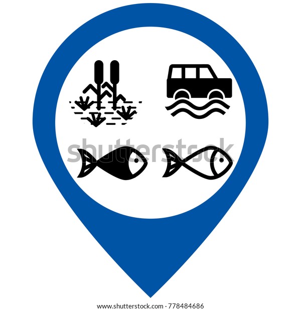 Water nature icons
set. Vector
illustration.