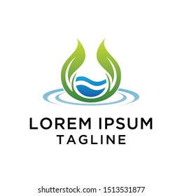 Water Nature Logo Design Template