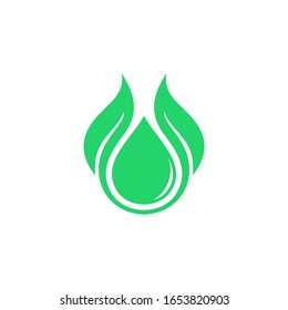 Water Nature Logo Design Template vector icon