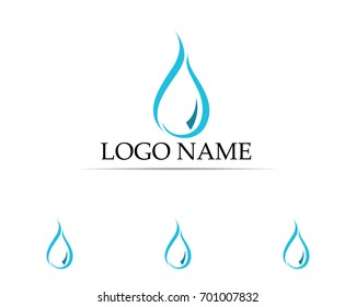 Water nature logo and symbols 
