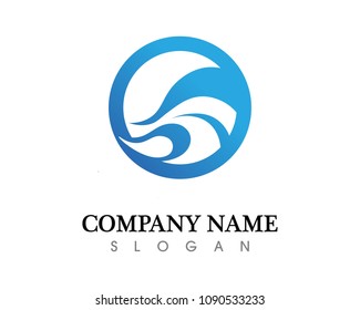 Water nature logo and symbols template icons app
