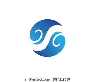 Water nature logo and symbols template icons app
