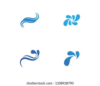 Water nature logo and symbols template icons app
