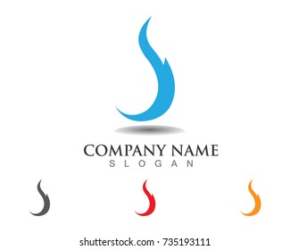 Water nature logo and symbols template icons app
