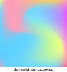 Water Neon Happy Wavy Smooth Surface. Multicolor Blurred Green Liquid Pastel Wallpaper. Curve Yellow Purple Rainbow Color Gradient Backdrop. Fluid Pink Blue Dynamic Light Swirl Gradient Mesh.
