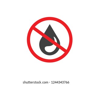 Water not allow icon 
