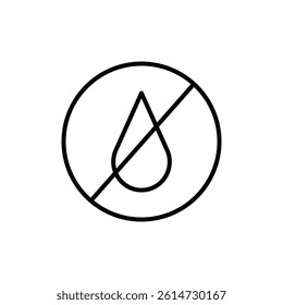 Water not clear icon black and white vector sign