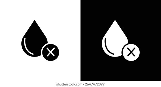 Icono de agua no clara Vector plano aislado en el contorno