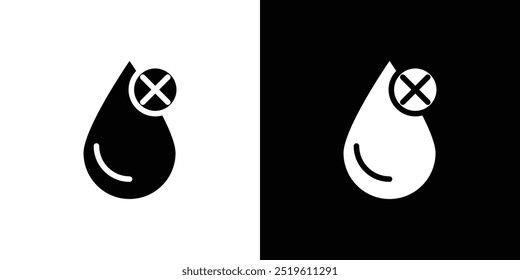 Wasser nicht klar Symbol lineares Logo einzeln