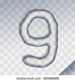Water number nine on checkered background