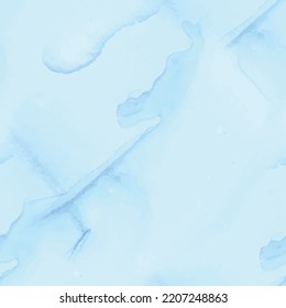 Water Ocean Background. Blue Seamless Abstract Repeat. Water Watercolor Ocean. Blue Art Ocean. Water Elegant Pattern. Sea Seamless Background. Light Watercolor Background. Sea Subtle Vector Template.