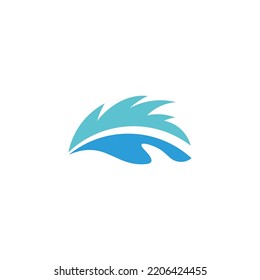 vectores del movimiento de salpicaduras de agua oceánica 
