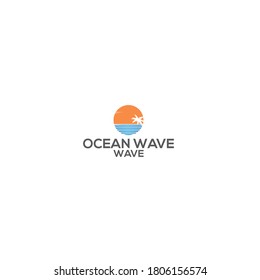 Water Ocean Wave Logo abstract design vector template. Aqua icon. Cosmetics Surf Sport Logotype concept Premium
