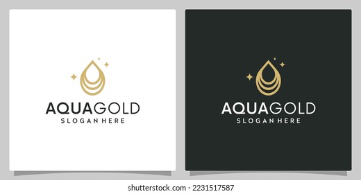 Water oil abstract logo design template with line style graphic design. cleaning vector illustration. icon, symbol, creative.