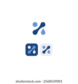 Water or Oil Drop icon vector illustration Logo.