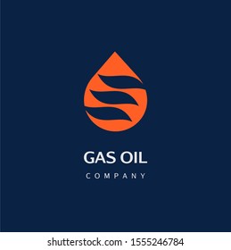 Water or oil drop. Logo design vector template. Logotype concept icon for company.