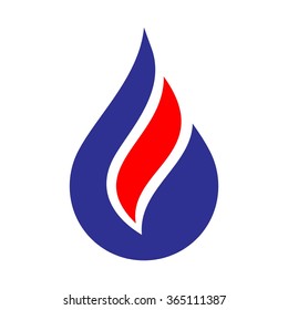 water or oil drop logo vector.