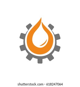 Water or Oil Drop Logo Vector 