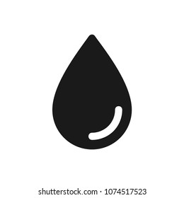Water, oil icon concept. Available in vector. Glypgh style.