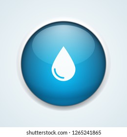 Water Oil Petrol drop button illustration