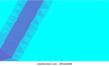 Water on ice polygonal background