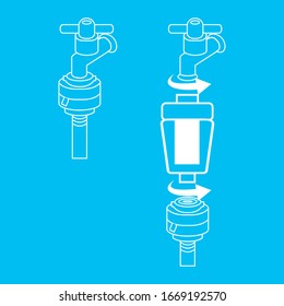 water out home wash icon 