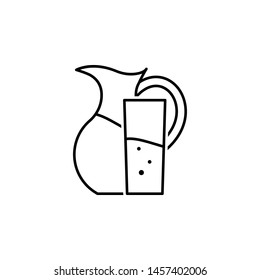 water outline icon. Elements of diet and nutrition illustration icon. Signs and symbol collection icon for websites, web design, mobile app, UI, UX