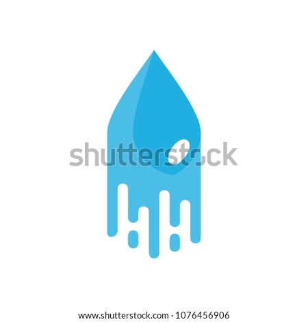 Water Paint Logo Icon Design