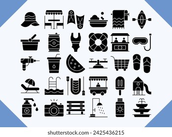 water park filled icon pack for download