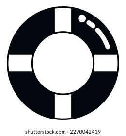 Water park life buoy icon simple vector. Aquapark pool. Aqua summer