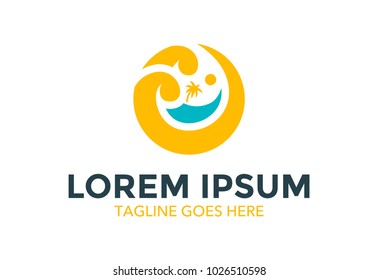 water park logo. splash. vector illustration