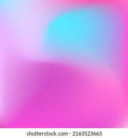 Water Pastel Cold Fluid Blurry Texture. Bright Sky Vibrant Color Light Gradient Background. Liquid Dynamic Wavy Colorful Blurred Swirl Gradient Mesh. Multicolor Pink Curve Neon Vivid Background.